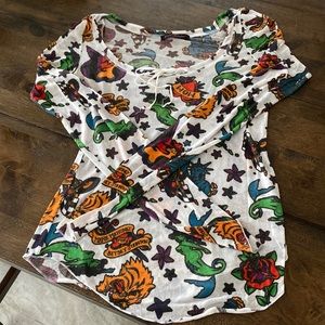 Mark Mahoney for Betsey Johnson limited edition collab shirt